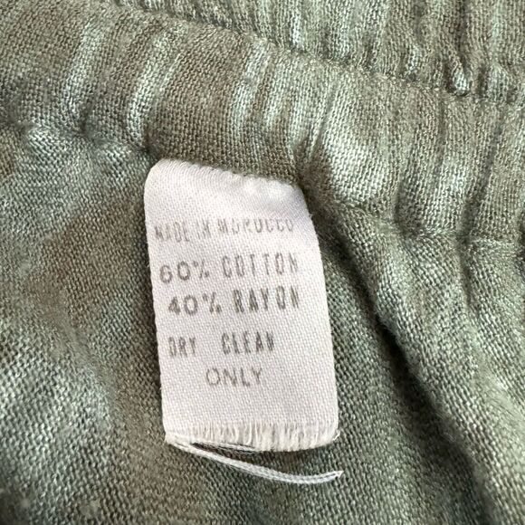 Vintage Skirt Women M Green Hand Dyed Layered Midi Flowy Hippie Grunge Fairy 90s - Picture 4 of 6